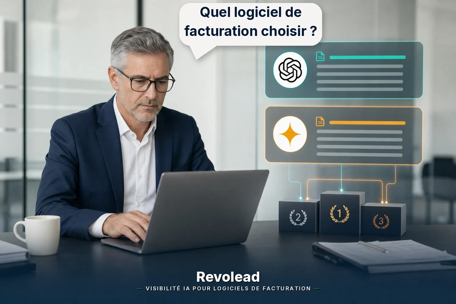 Visibilité des logiciels SaaS dans les réponses IA.